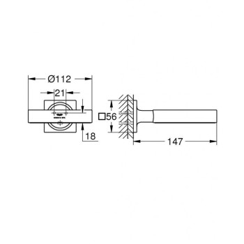 Glāzes turētājs  / Ziepju trauks Grohe Allure grafīts  40963AL1