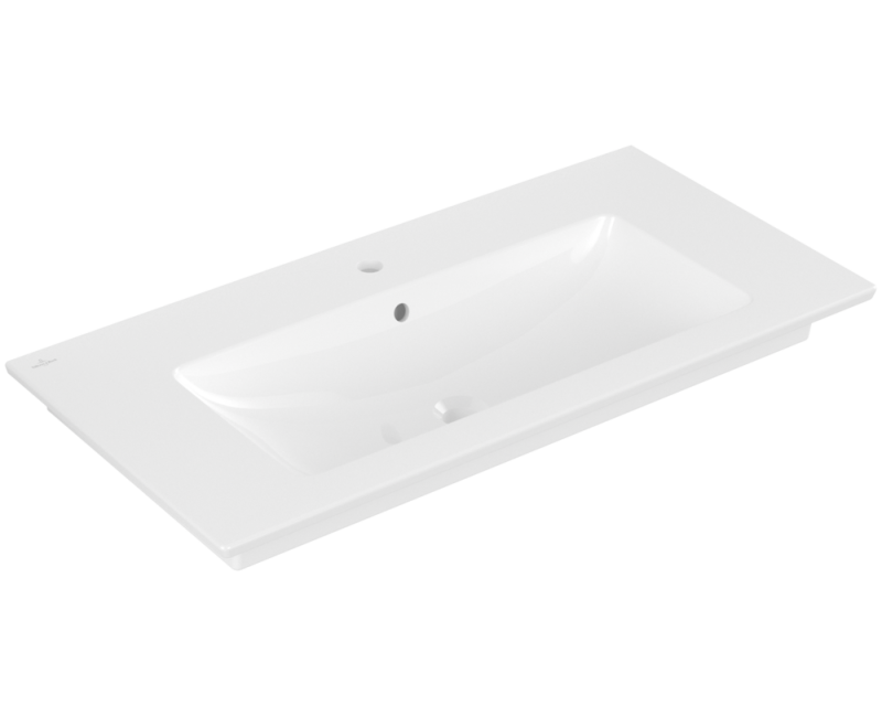 Vannas istabas izlietne Villeroy & Boch Venticello 100x50cm ar CeramicPlus apdari, Balta 4104ALR1