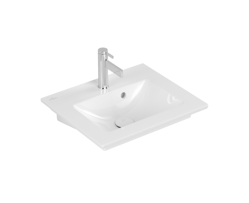 Vannas istabas izlietne Villeroy & Boch Venticello 50x42cm ar CeramicPlus apdari, Balta 412450R1