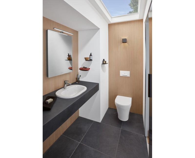 Vannas istabas izlietne Villeroy & Boch O.novo CeramicPlus apdare, 56x41cm iebūvējama Balta 416156R1