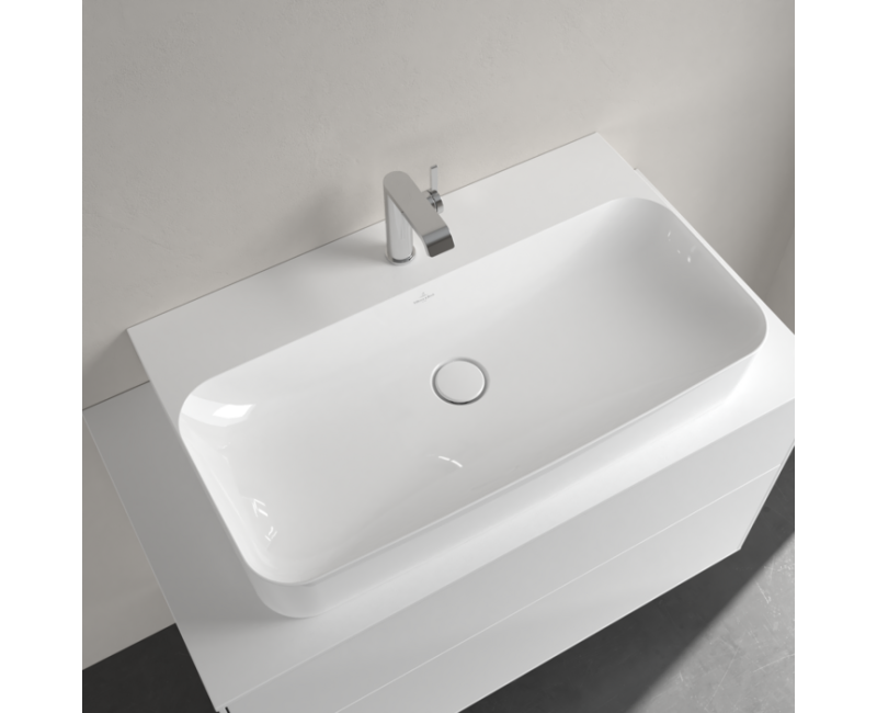 Vannas istabas izlietne Villeroy & Boch Finion 80x47cm, CeramicPlus apdare, Balta 41688CR1