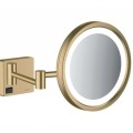 Косметическое зеркало Hansgrohe AddStoris со LED подсветкой, матовая бронза 41790140