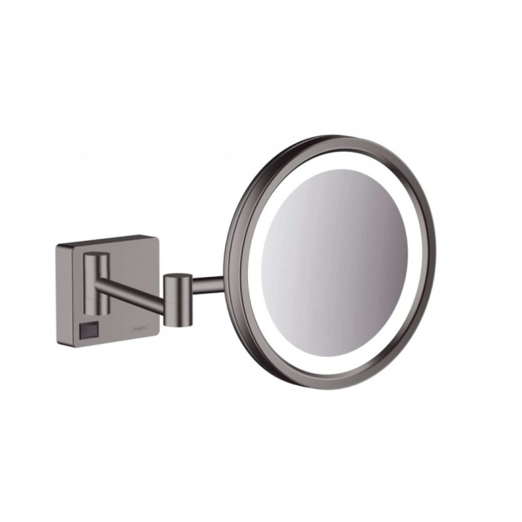 Kosmētikas spogulis Hansgrohe AddStoris ar LED apgaismojumu, Melns matēts Hroms 41790340 Kosmētikas spogulis Hansgrohe AddStoris ar LED apgaismojumu, Melns matēts Hroms 41790340