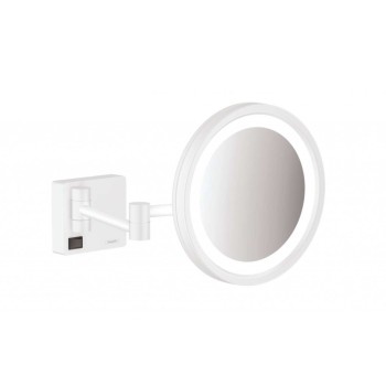 Kosmētikas spogulis Hansgrohe AddStoris ar LED apgaismojumu 70x80cm Balts Matēts 41790700