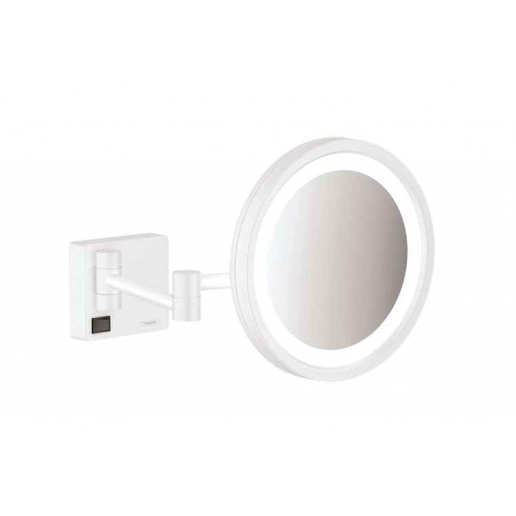 Kosmētikas spogulis Hansgrohe AddStoris ar LED apgaismojumu 70x80cm Balts Matēts 41790700 Kosmētikas spogulis Hansgrohe AddStoris ar LED apgaismojumu 70x80cm Balts Matēts 41790700
