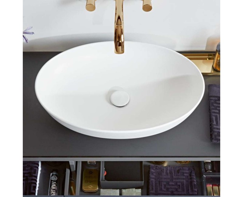 Vannas istabas izlietne Villeroy & Boch Artis 61x41cm, uz virsmas, Balta