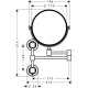 Косметическое зеркало Axor Montreux Curved, хром 42090000 Косметическое зеркало Axor Montreux Curved, хром 42090000