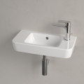 Vannas istabas izlietne Villeroy & Boch O.novo Compact 50x25cm, Labā puse, Balta 4342R501