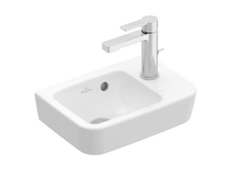 Vannas istabas izlietne Villeroy & Boch O.novo Compact 36x25cm, Labā puse, Balta 43433601