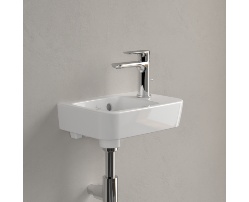 Vannas istabas izlietne Villeroy & Boch O.novo Compact 36x25cm, Labā puse, Balta 43433601