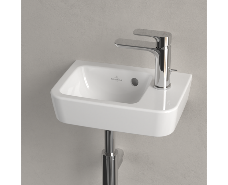 Vannas istabas izlietne Villeroy & Boch O.novo Compact 36x25cm, Labā puse, Balta 43433601