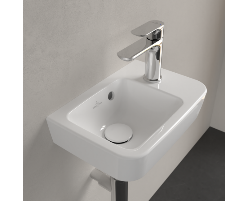 Vannas istabas izlietne Villeroy & Boch O.novo Compact 36x25cm, Labā puse, Balta 43433601