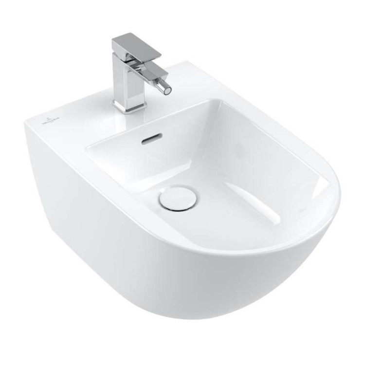 Подвесное биде Villeroy & Boch Subway 3.0 CeramicPlus белое