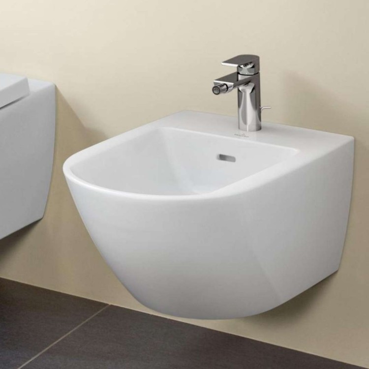 Подвесное биде Villeroy & Boch Subway 3.0 CeramicPlus белое