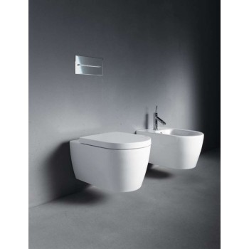 Подвесной унитаз Duravit ME от Starck WonderGliss Rimless с крышкой SoftClose Белый
