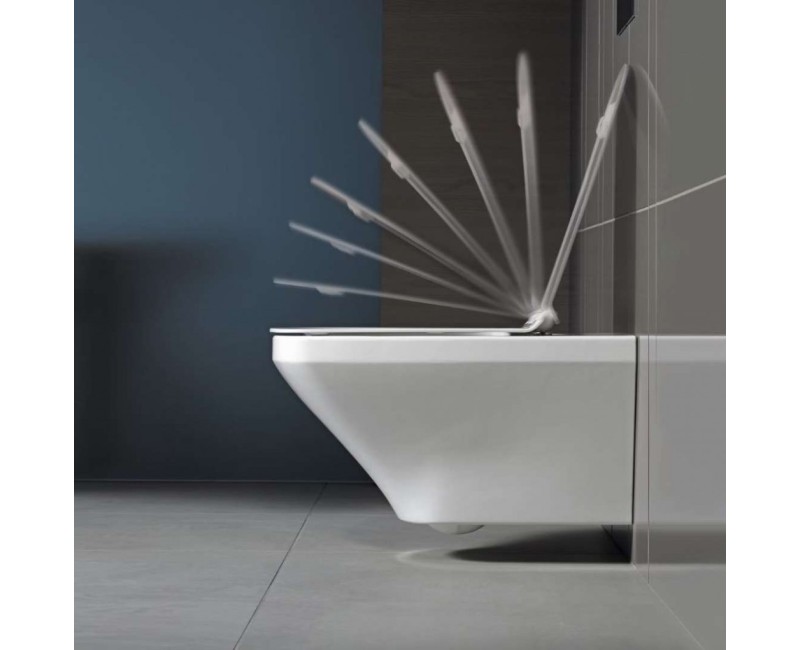 Подвесной унитаз Duravit DuraStyle WonderGliss Rimless с крышкой SoftClose, белый