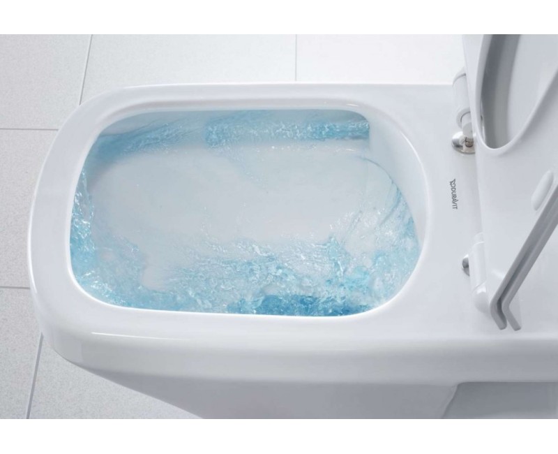 Подвесной унитаз Duravit DuraStyle WonderGliss Rimless с крышкой SoftClose, белый