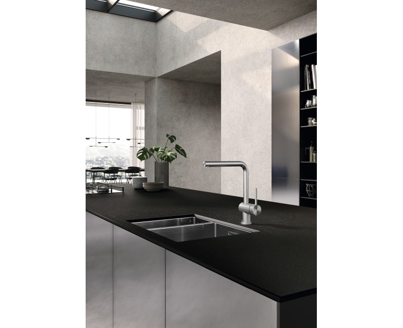 Смеситель для кухни Kludi-L STEEL Stainless Steel Brushed 45803F877