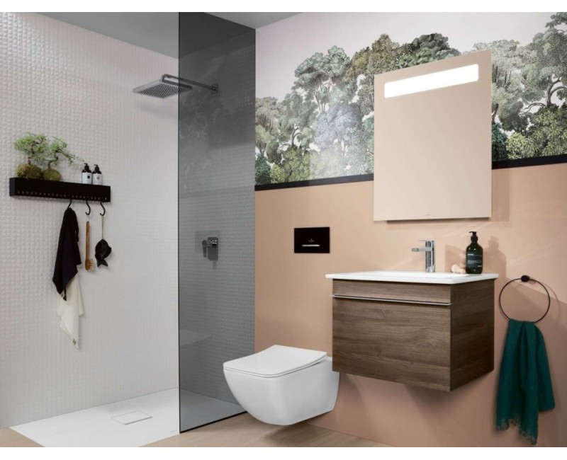 Подвесной унитаз Villeroy & Boch Venticello CeramicPlus DirectFlush Rimfree, смыв AquaReduct, без крышки, белый 4611R0RW