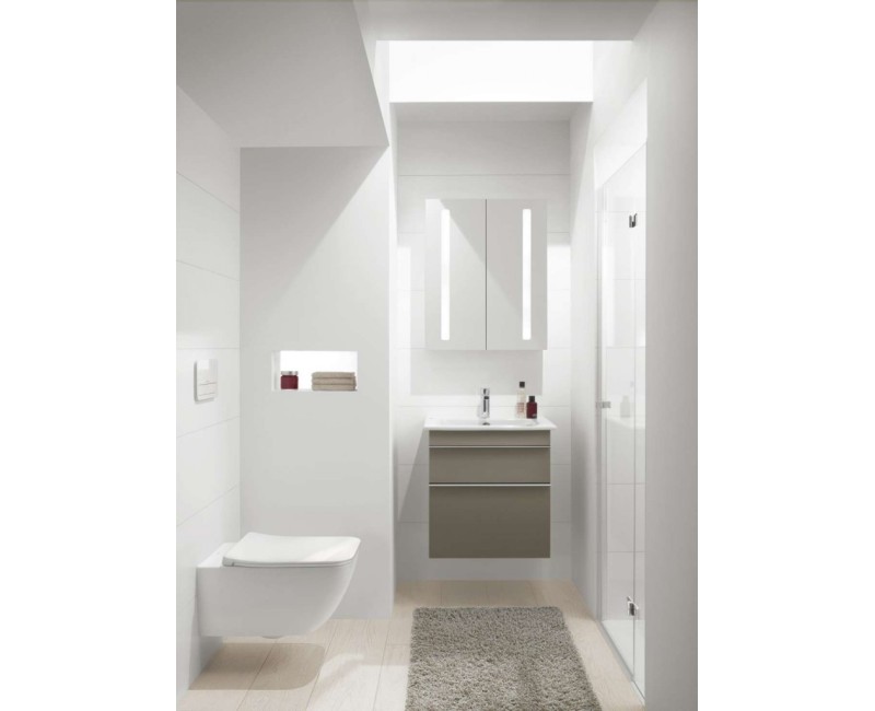 Подвесной унитаз Villeroy & Boch Venticello CeramicPlus DirectFlush Rimfree, смыв AquaReduct, без крышки, белый 4611R0RW