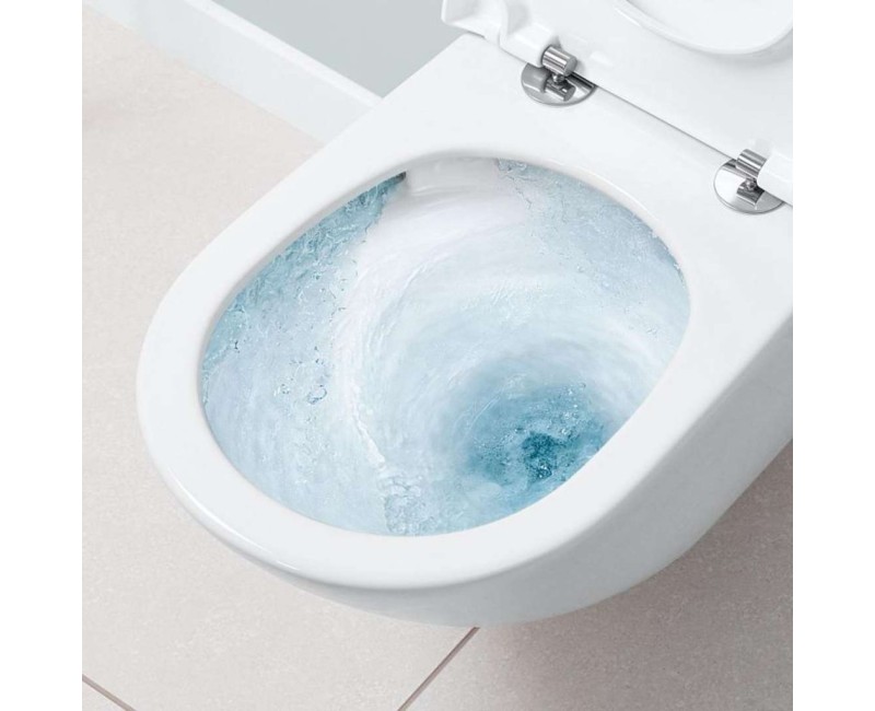 Piekaramais pods Villeroy & Boch  Subway 3.0  TwistFlush, AntiBac, CeramicPlus Rimless, (Bez vāka) balts 4670T0T2