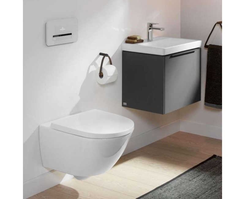 Piekaramais pods Villeroy & Boch  Subway 3.0  TwistFlush, AntiBac, CeramicPlus Rimless, (Bez vāka) balts 4670T0T2
