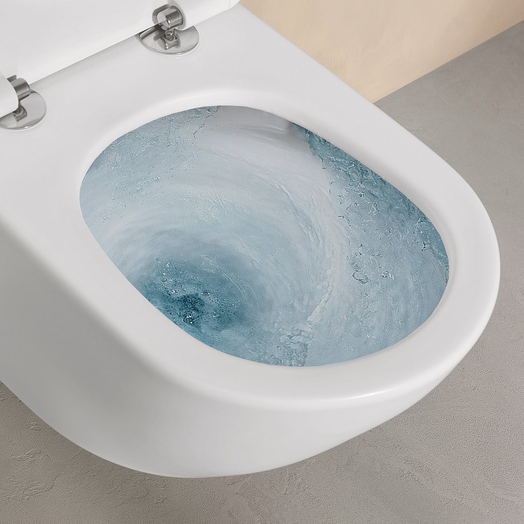 Piekaramais pods Villeroy & Boch Antao CeramicPlus Rimfree TwistFlush skalošana, Bez Vāka, Balts 4674T0R1