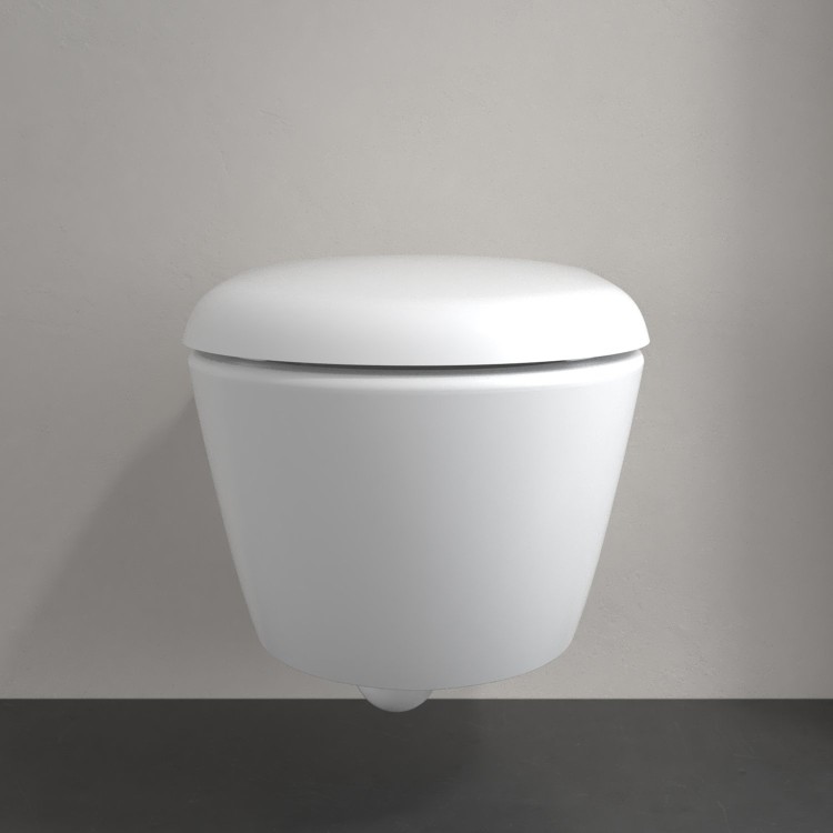 Piekaramais pods Villeroy & Boch Antao CeramicPlus Rimfree TwistFlush skalošana, Bez Vāka, Balts 4674T0R1