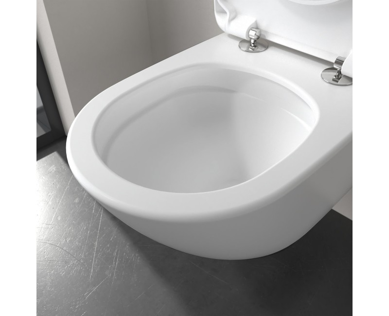 Подвесной унитаз Villeroy & Boch Antao CeramicPlus Rimfree TwistFlush, без крышки, белый 4674T0R1