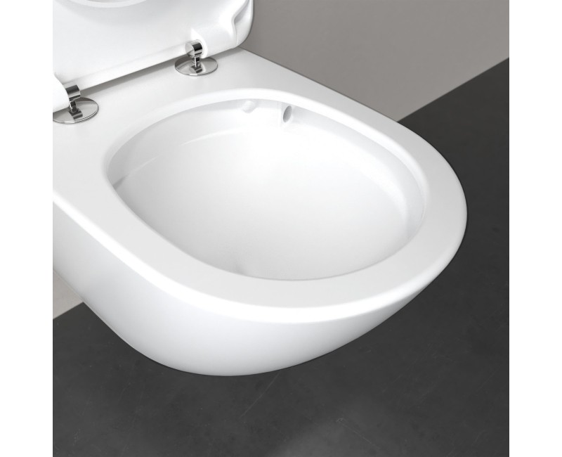 Подвесной унитаз Villeroy & Boch Antao CeramicPlus Rimfree TwistFlush, без крышки, белый 4674T0R1