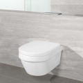 Piekaramais pods Villeroy & Boch Architectura CeramicPlus DirectFlush Rimfree Skalošana, vāks ar SoftClose, Balts 4687HRR1