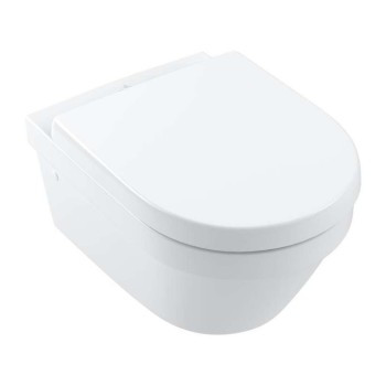 Piekaramais pods Villeroy & Boch Architectura DirectFlush, CeramicPlus Rimless ar SoftClose vāku, balts 4694HRR1