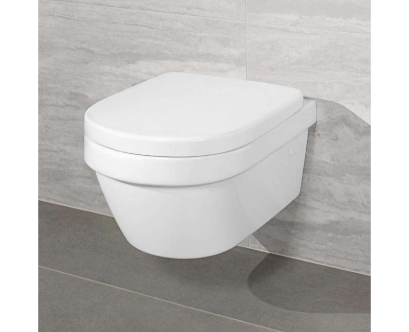 Piekaramais pods Villeroy & Boch Architectura DirectFlush, CeramicPlus Rimless ar SoftClose vāku, balts 4694HRR1