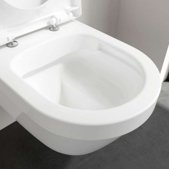 Подвесной унитаз Villeroy & Boch Architectura, CeramicPlus Rimfree, Без крышки, Белый 4694R0R1