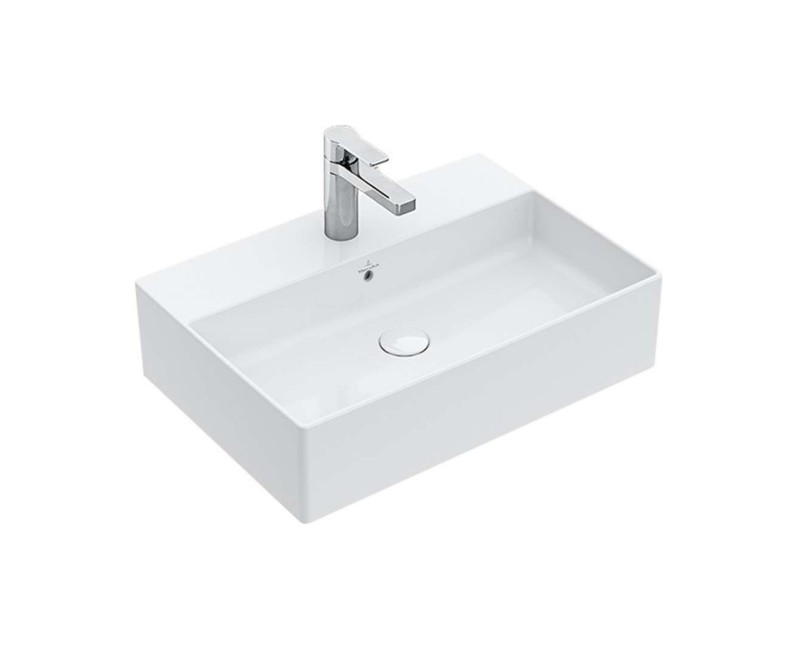 Раковина для ванной Villeroy & Boch Memento 2.0 CeramicPlus на поверхности, Белый