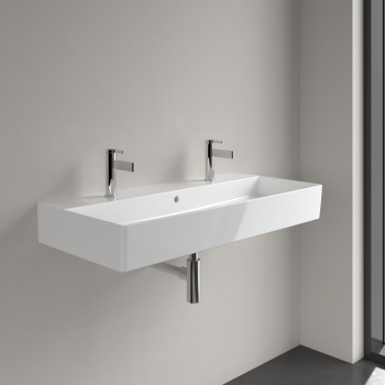 Vannas istabas izlietne Villeroy & Boch Memento 2.0 dubultā izlietne 120x47 cm, TitanCeram keramika, Balta 4A22C401