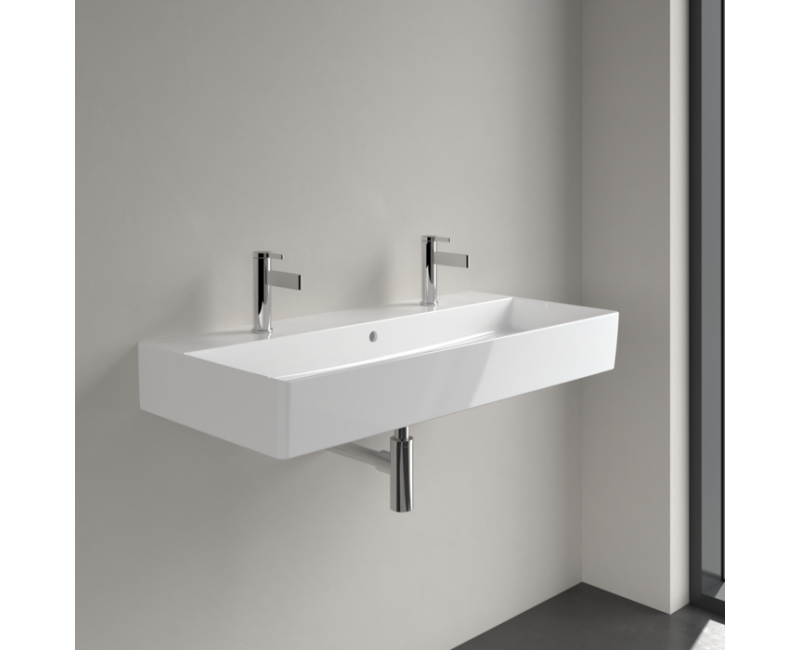 Раковина для ванной Villeroy & Boch Memento 2.0, двойная раковина 120x47 см, керамика TitanCeram, цвет белый 4A22C401