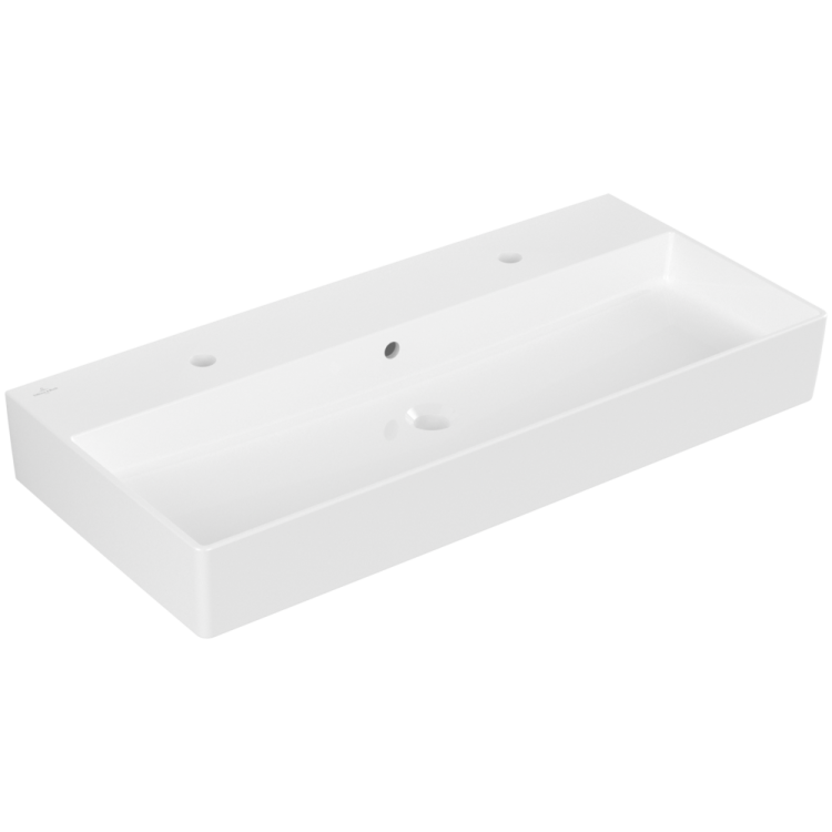 Vannas istabas izlietne Villeroy & Boch Memento 2.0, 100x47cm, TitanCeram keramika, Balta 4A22A401 Vannas istabas izlietne Villeroy & Boch Memento 2.0, 100x47cm, TitanCeram keramika, Balta 4A22A401