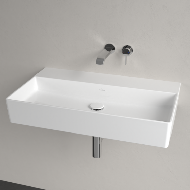 Vannas istabas izlietne Villeroy & Boch Memento 2.0, 80x47cm, TitanCeram keramika ar CeramicPlus apdari, Balta 4A228FR1 Vannas istabas izlietne Villeroy & Boch Memento 2.0, 80x47cm, TitanCeram keramika ar CeramicPlus apdari, Balta 4A228FR1