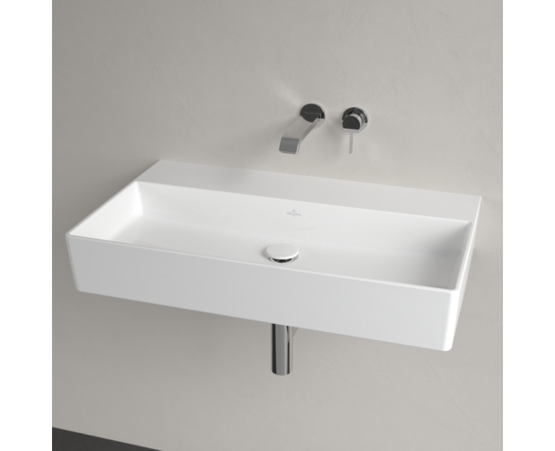 Vannas istabas izlietne Villeroy & Boch Memento 2.0, 80x47cm, TitanCeram keramika ar CeramicPlus apdari, Balta 4A228FR1