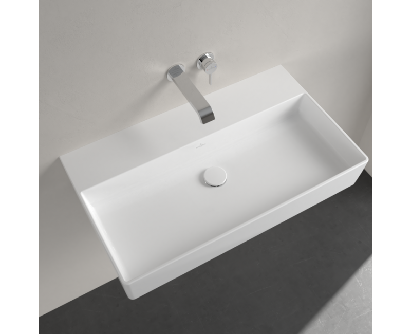 Vannas istabas izlietne Villeroy & Boch Memento 2.0, 80x47cm, TitanCeram keramika ar CeramicPlus apdari, Balta 4A228FR1