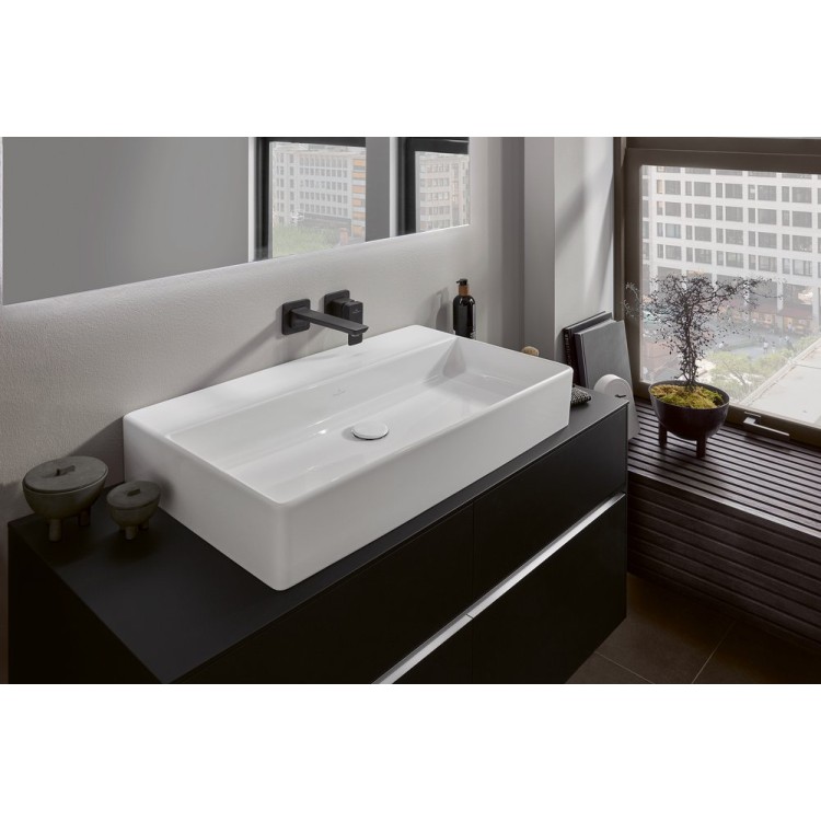 Vannas istabas izlietne Villeroy & Boch Memento 2.0, 80x47cm, TitanCeram keramika ar CeramicPlus apdari, Balta 4A228FR1 Vannas istabas izlietne Villeroy & Boch Memento 2.0, 80x47cm, TitanCeram keramika ar CeramicPlus apdari, Balta 4A228FR1