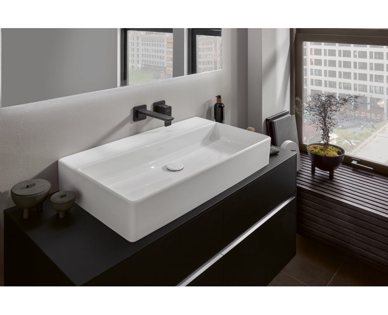 Vannas istabas izlietne Villeroy & Boch Memento 2.0, 80x47cm, TitanCeram keramika ar CeramicPlus apdari, Balta 4A228FR1