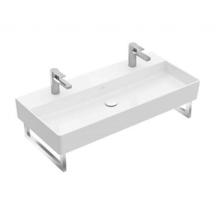 Vannas istabas izlietne Villeroy & Boch Memento 2.0, 100x47cm, TitanCeram keramika, Balta 4A22A401 Vannas istabas izlietne Villeroy & Boch Memento 2.0, 100x47cm, TitanCeram keramika, Balta 4A22A401