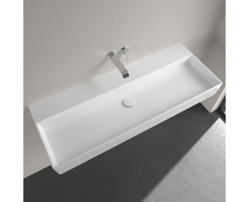 Vannas istabas izlietne Villeroy & Boch Memento 2.0. 120x47cm,TitanCeram keramika ar CeramicPlus apdari, Balta 4A22CFR1