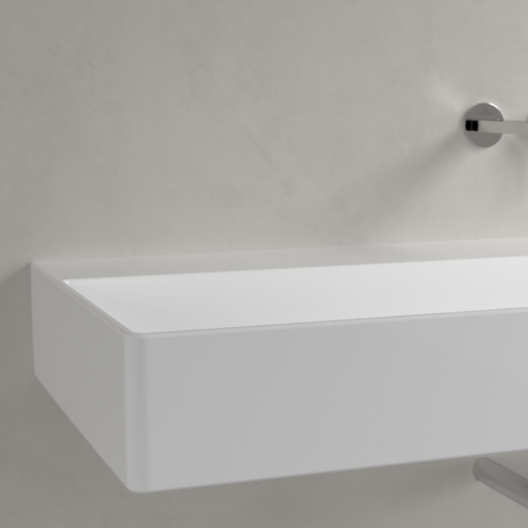 Vannas istabas izlietne Villeroy & Boch Memento 2.0. 120x47cm,TitanCeram keramika ar CeramicPlus apdari, Balta 4A22CFR1 Vannas istabas izlietne Villeroy & Boch Memento 2.0. 120x47cm,TitanCeram keramika ar CeramicPlus apdari, Balta 4A22CFR1