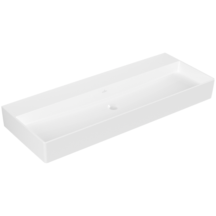 Vannas istabas izlietne Villeroy & Boch Memento 2.0. 120x47cm,TitanCeram keramika ar CeramicPlus apdari, Balta 4A22CFR1 Vannas istabas izlietne Villeroy & Boch Memento 2.0. 120x47cm,TitanCeram keramika ar CeramicPlus apdari, Balta 4A22CFR1