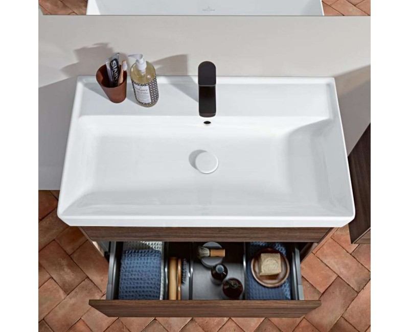 Vannas istabas izlietne Villeroy & Boch Collaro 80x47cm TitanCeram keramika, Balta 4A338101