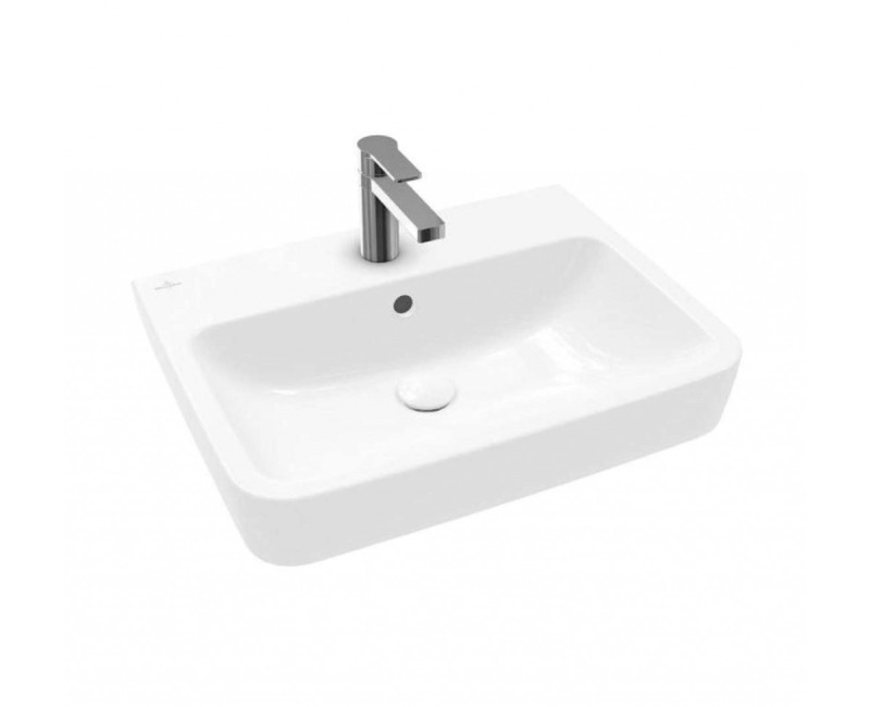 Vannas istabas izlietne Villeroy & Boch O.novo 60x46cm uz virsmas, Balta