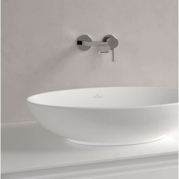 Vannas istabas izlietne Villeroy & Boch Loop&Friends 56x38cm TitanCeram keramika ar CeramicPlus apdari, Uz Virsmas, Balta 4A4701R1